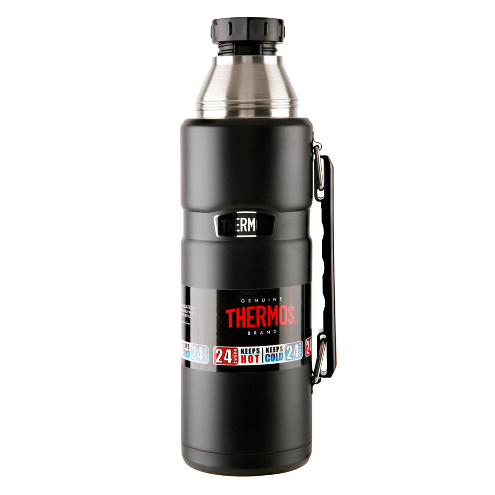 Termo Líquido King Thermos Acero Inoxidable 1,2 Litros Negro