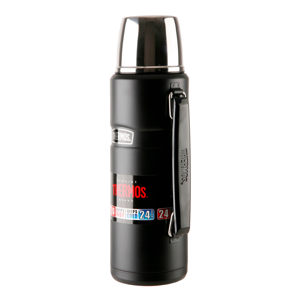 Termo Líquido King Thermos Acero Inoxidable 1,2 Litros Negro