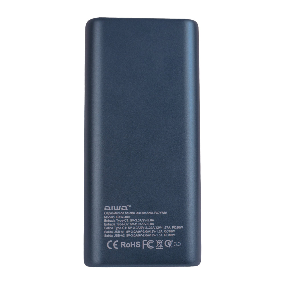 Power Bank Aiwa Paw-400 20.000 mAh
