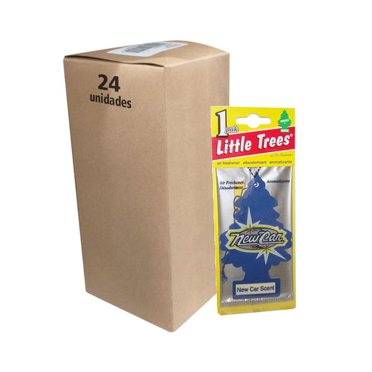 Pack 24 Pinos Aromáticos Little Trees Aroma Auto Nuevo