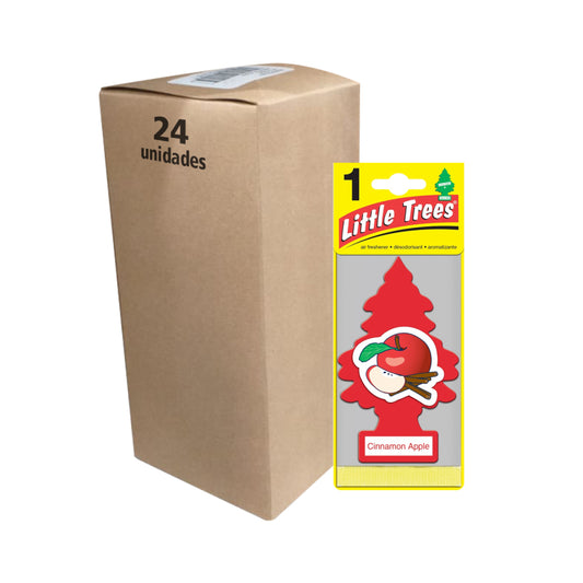 Pack 24 Pinos Aromáticos Little Trees Aroma Canela Manzana