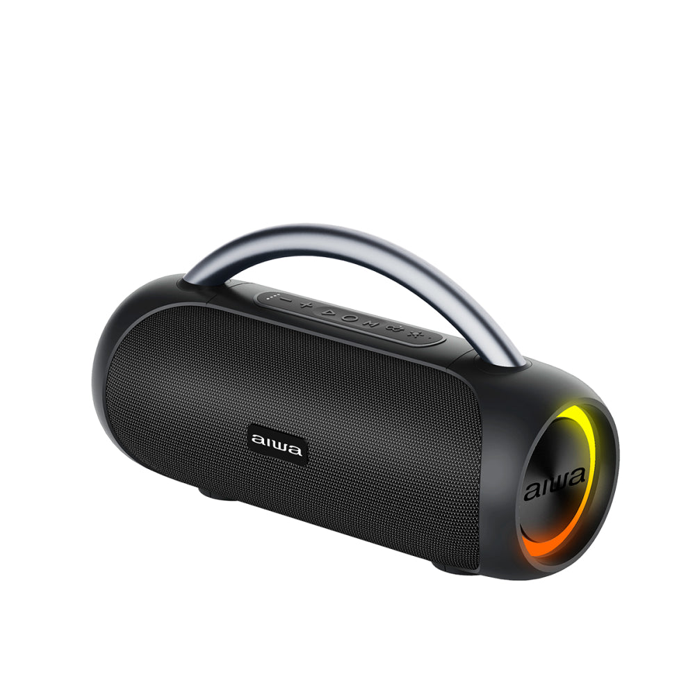 Parlante Bazooka Portátil Aiwa Bluetooth AW 10BT Negro