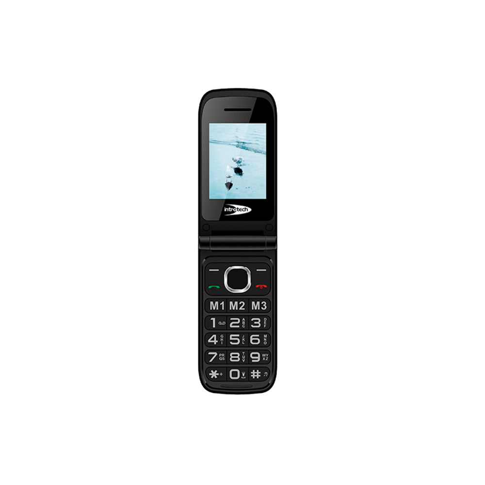 Celular Senior Introtech 4G Almeja Clamshell Batt Rojo