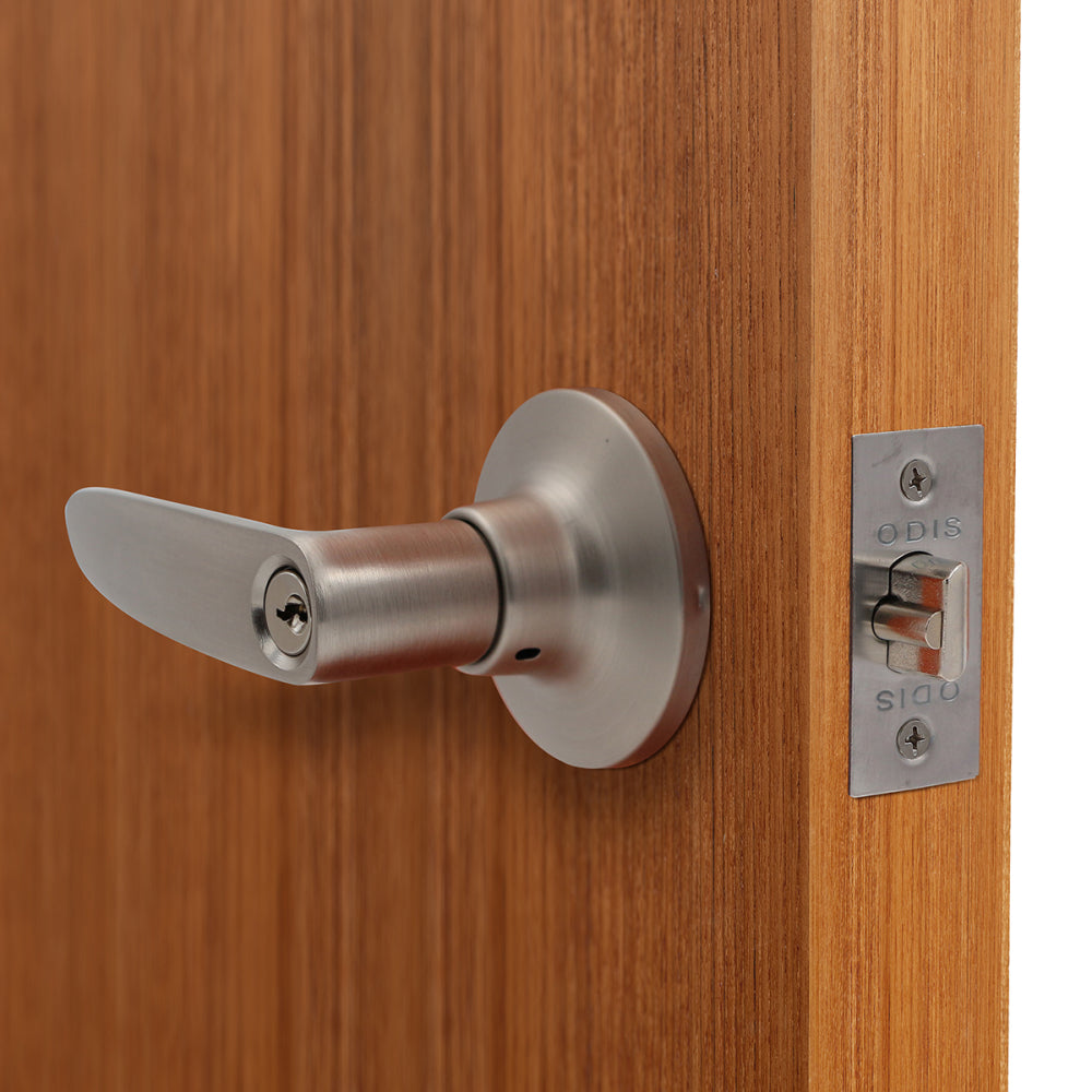 Cerradura Tubular Con Manilla Odis 203 Dormitorio Níquel