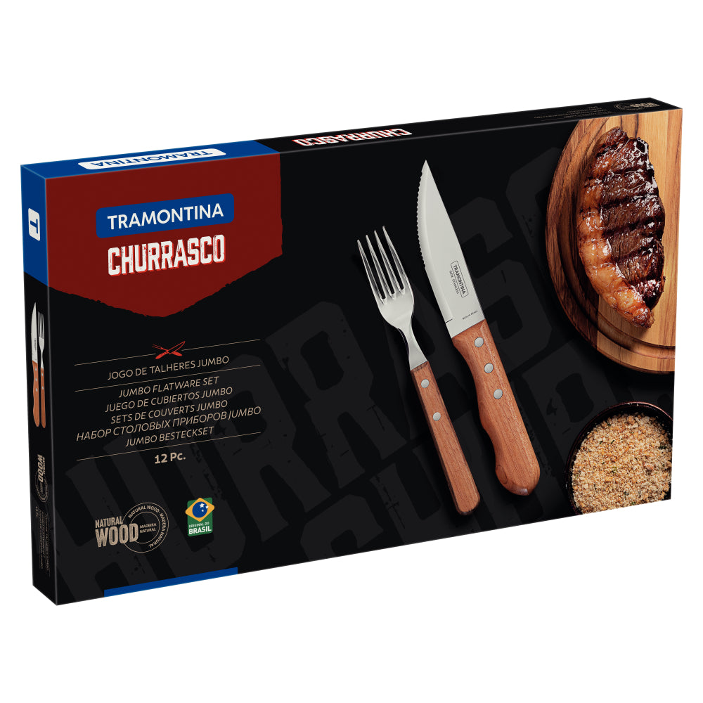 Juego De Cubiertos Tramontina Churrasco 12 Piezas