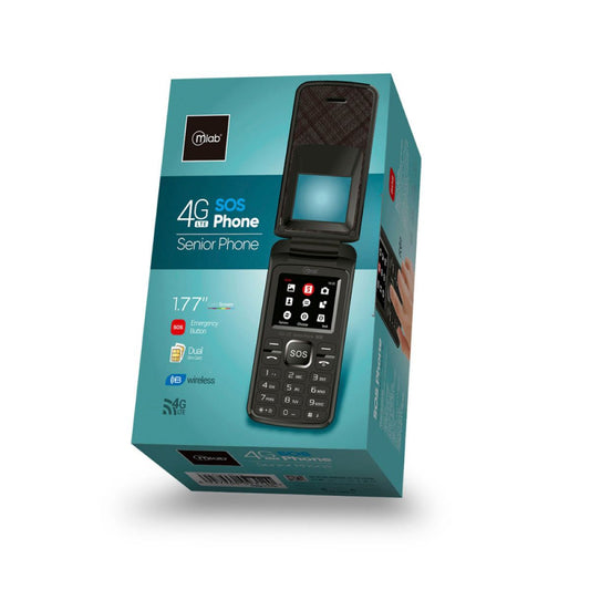 Mlab Celular Senior Shell 4G Sos 1,8" Negro