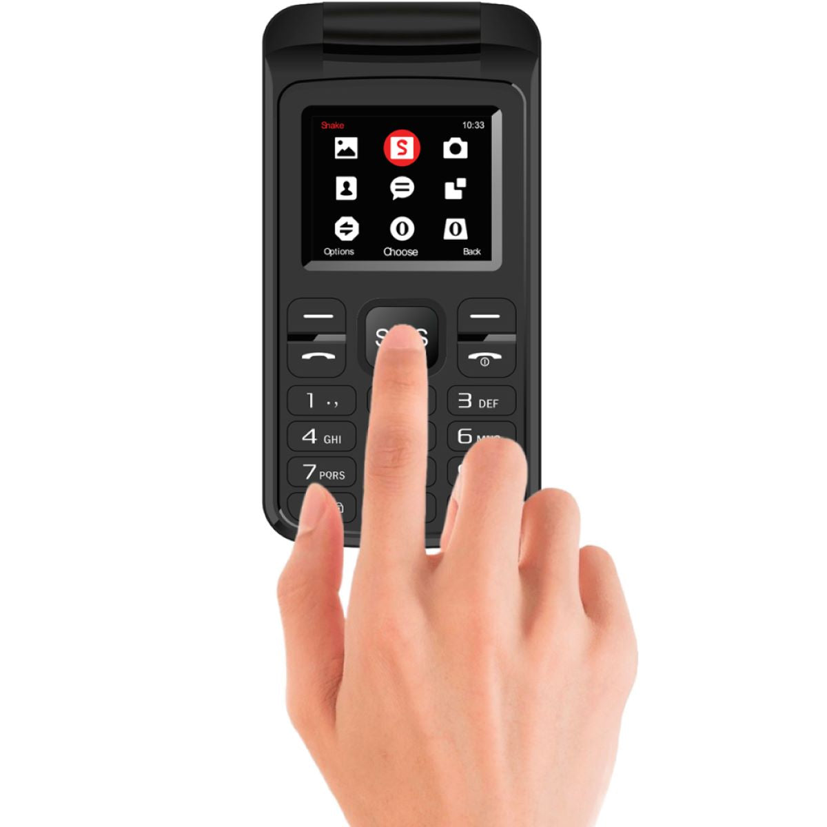 Mlab Celular Senior Shell 4G Sos 1,8" Negro