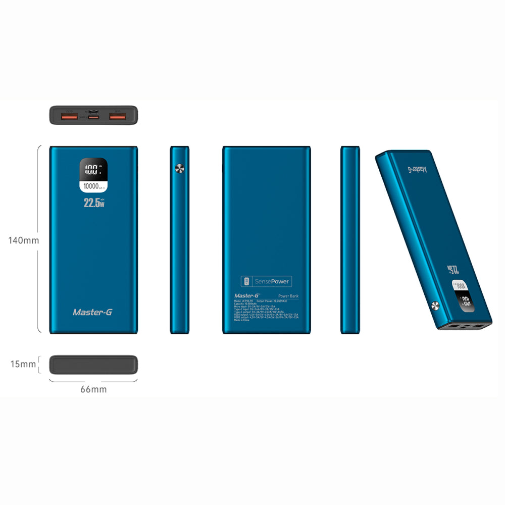 Master-G Batería Externa Power Bank 10.000 Mah
