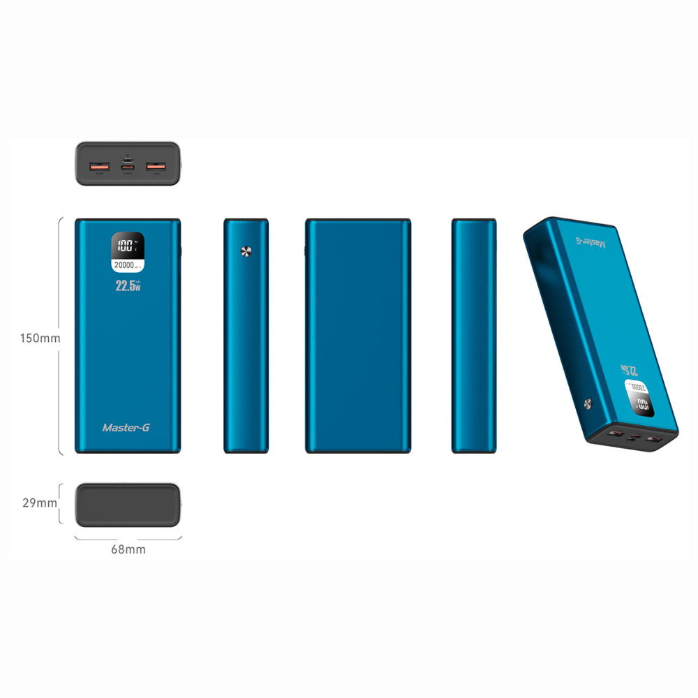 Master-G Batería Externa Power Bank 20.000 Mah