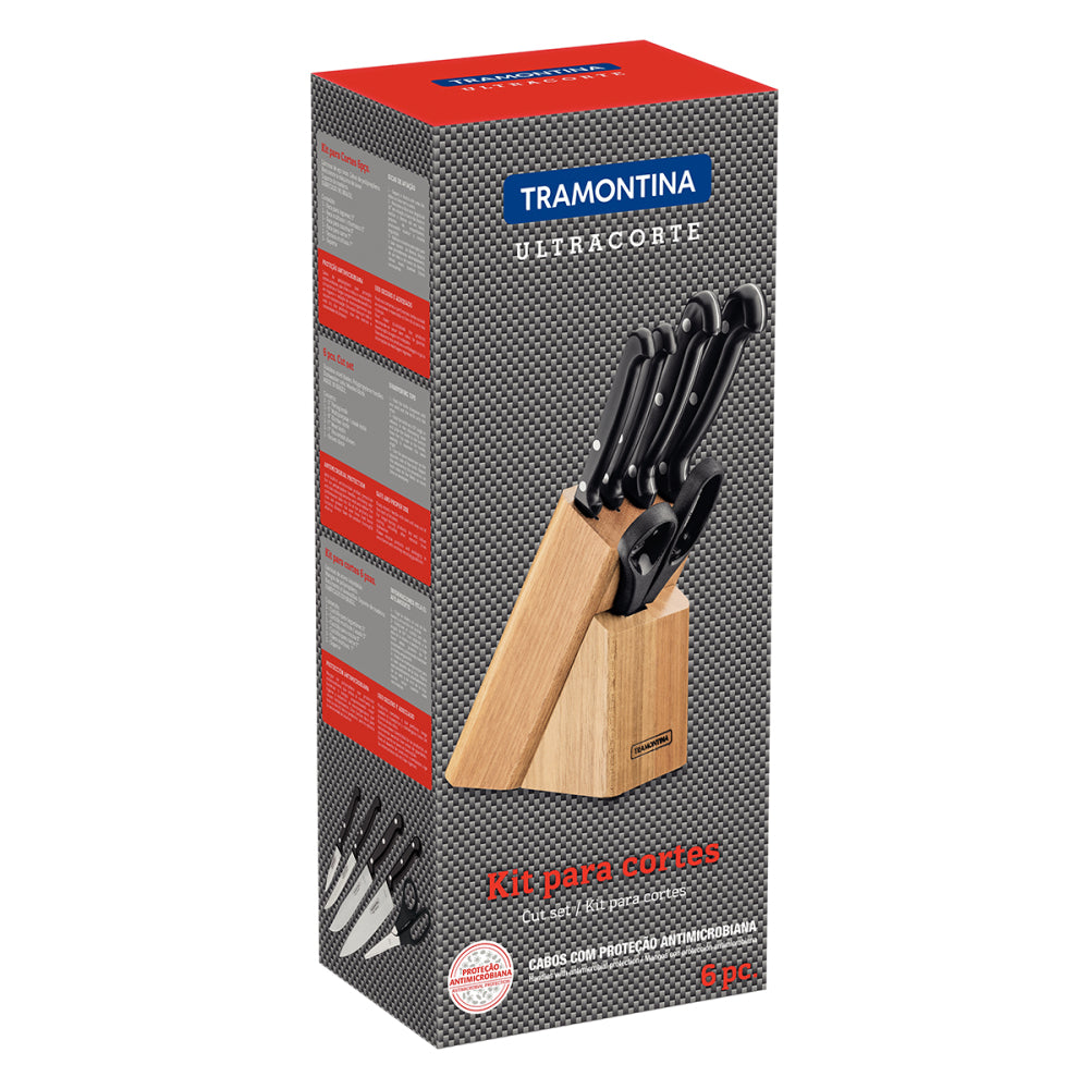 Juego De Cuchillos Tramontina Ultracorte 6 piezas
