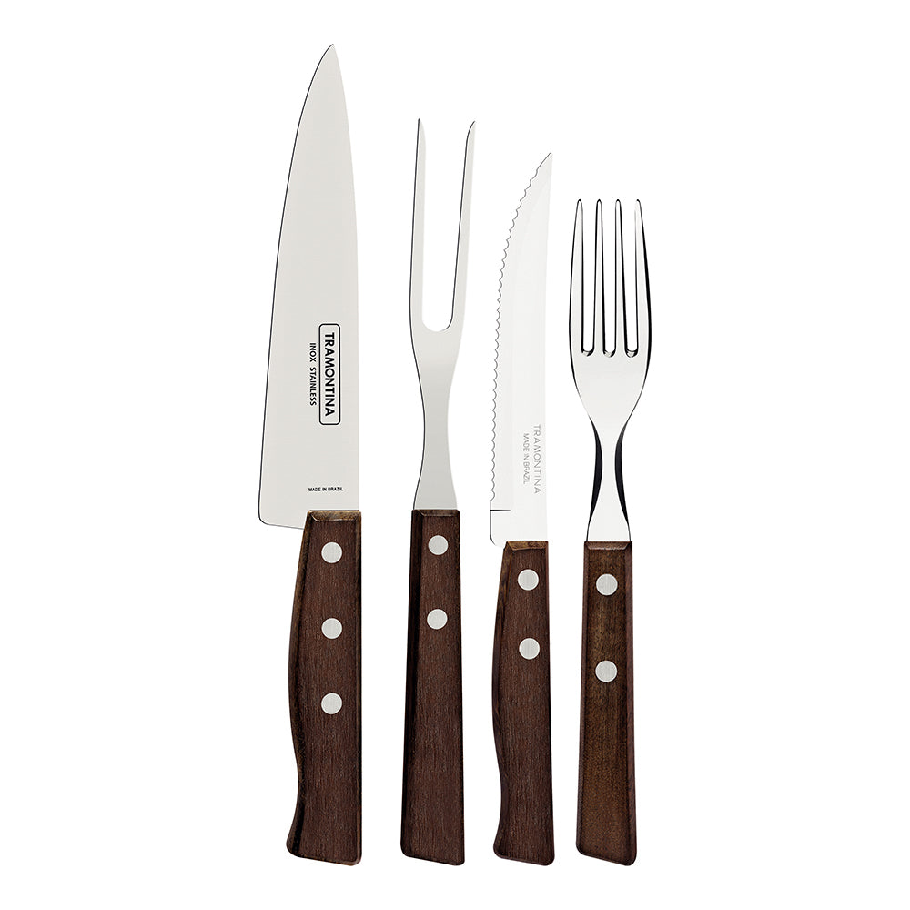 Juego Para Asados Tramontina Churrasco Set 14 Piezas