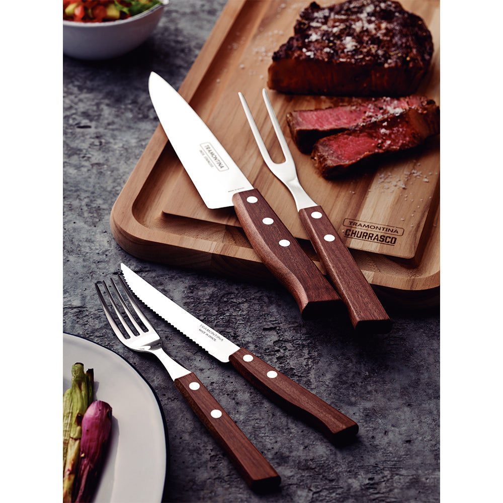 Juego Para Asados Tramontina Churrasco Set 14 Piezas