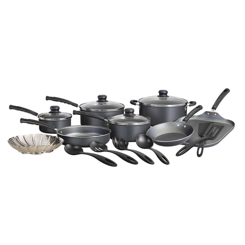 Batería De Cocina Juego De Ollas Tramontina 18 piezas Gris