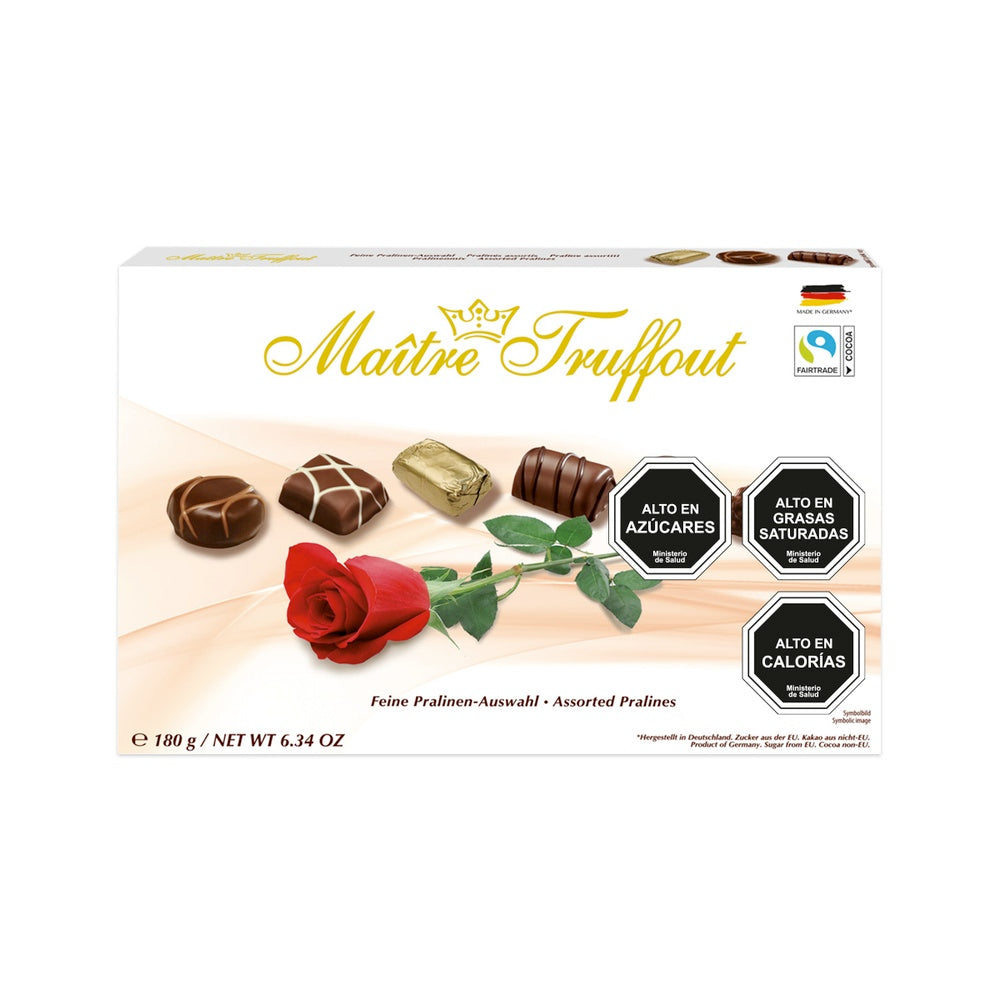 Pack 8 Estuches Pralines Maitre Truffout Surtidos Rosa 180g