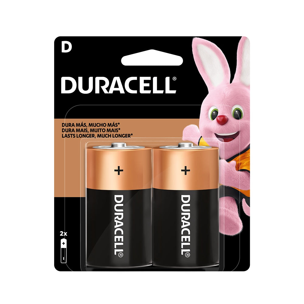 Pila Alcalina Duracell Blíster D X2