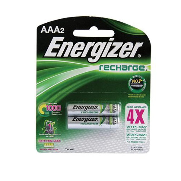Pila Recargable Energizer Tamaño Aaa 2 Unidades