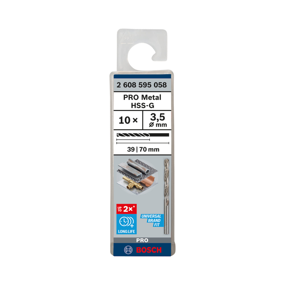 Broca De Metal Bosch 3,5mm Display X10ud