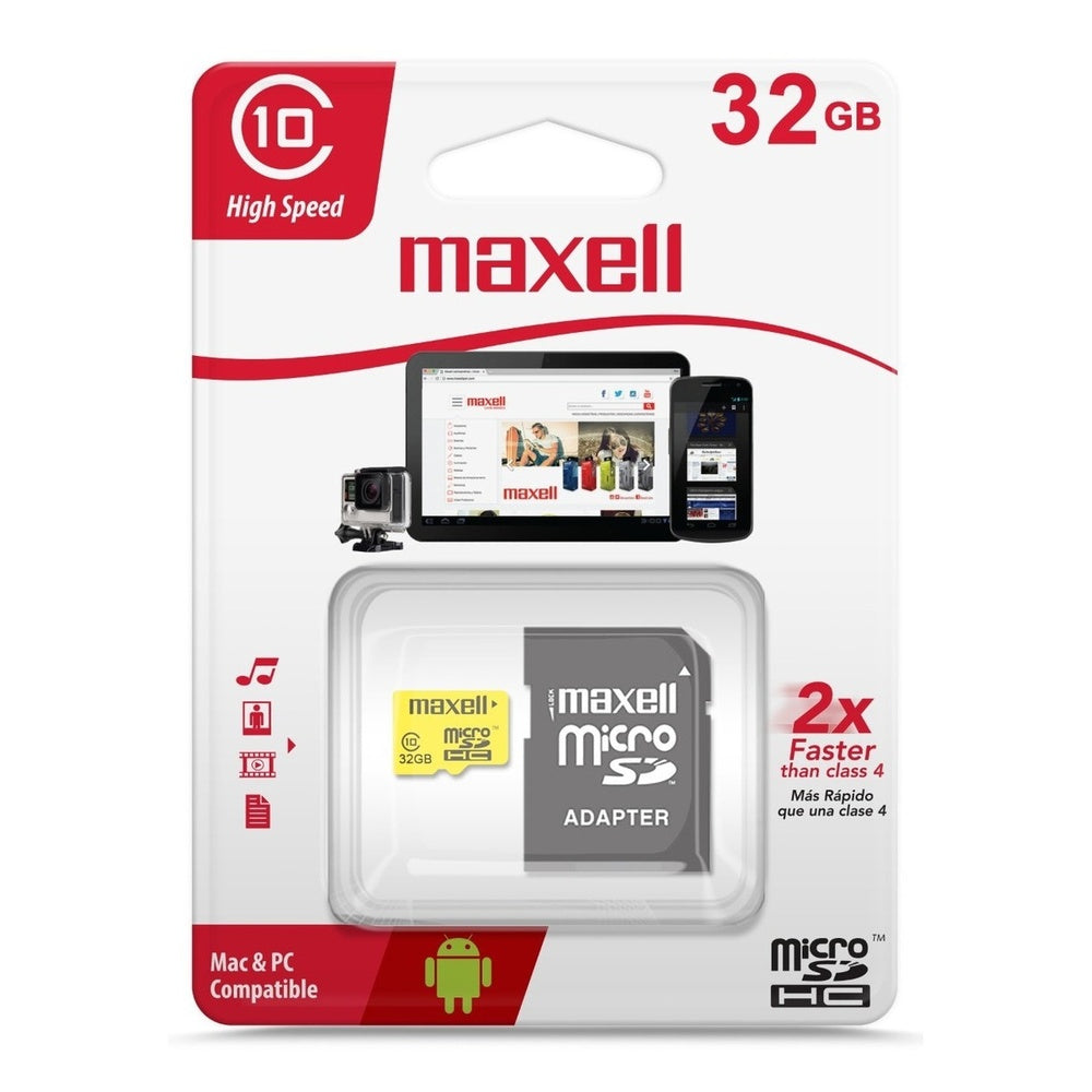 Micro Sdhc Maxell 32gb Clase 10