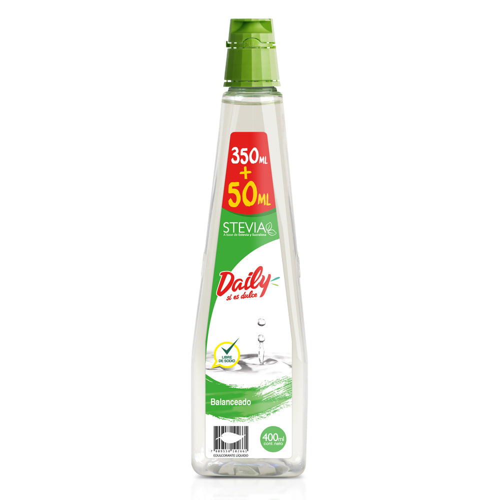 Endulzante Stevia Daily 350ml+50ml 1 Ud