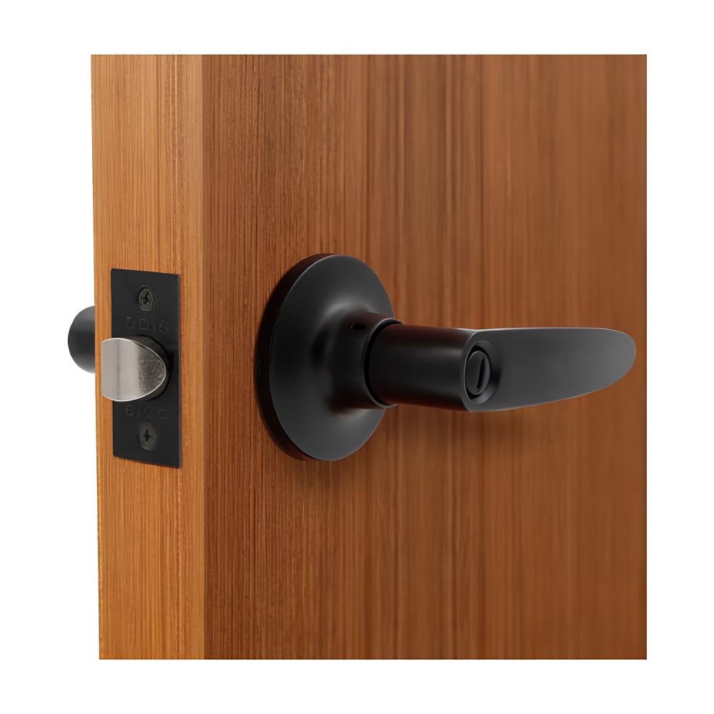 Cerradura Tubular Con Manilla Odis 203 Baño Negro