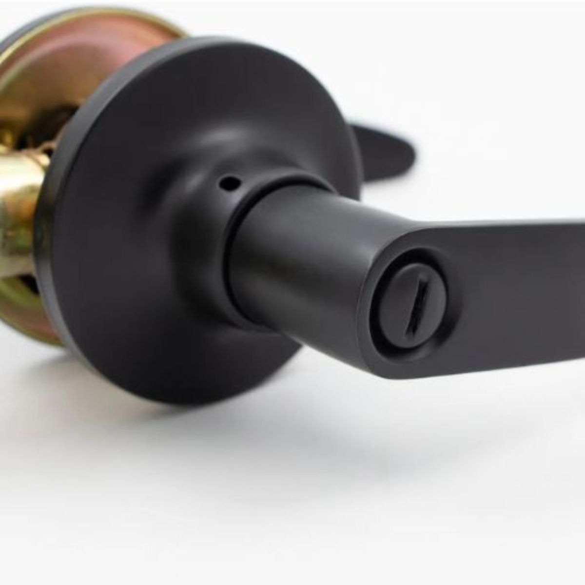 Cerradura Tubular Con Manilla Odis 203 Baño Negro