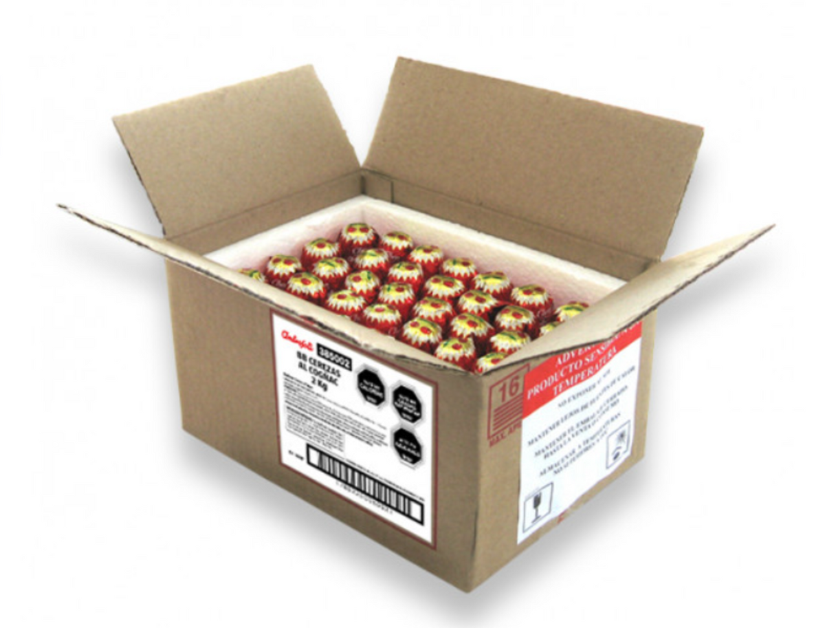 Cereza al coñac Ambrosoli caja 2 kgs