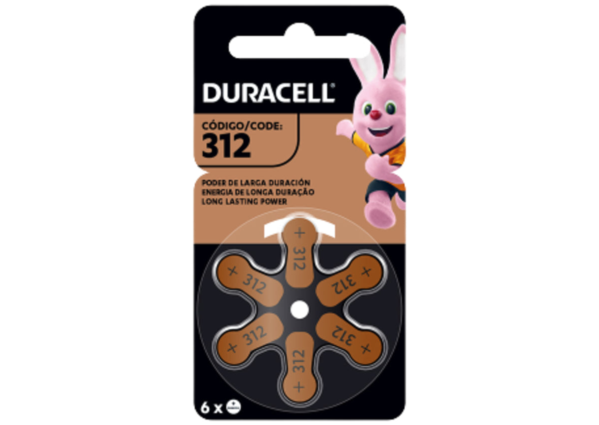 Pack 60 Pilas Duracell Audífono Tamaño 312