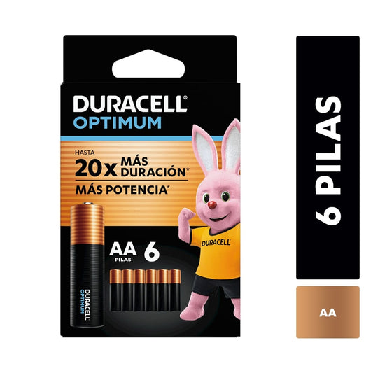 Pila alcalina Duracell optimum blíster AAx6