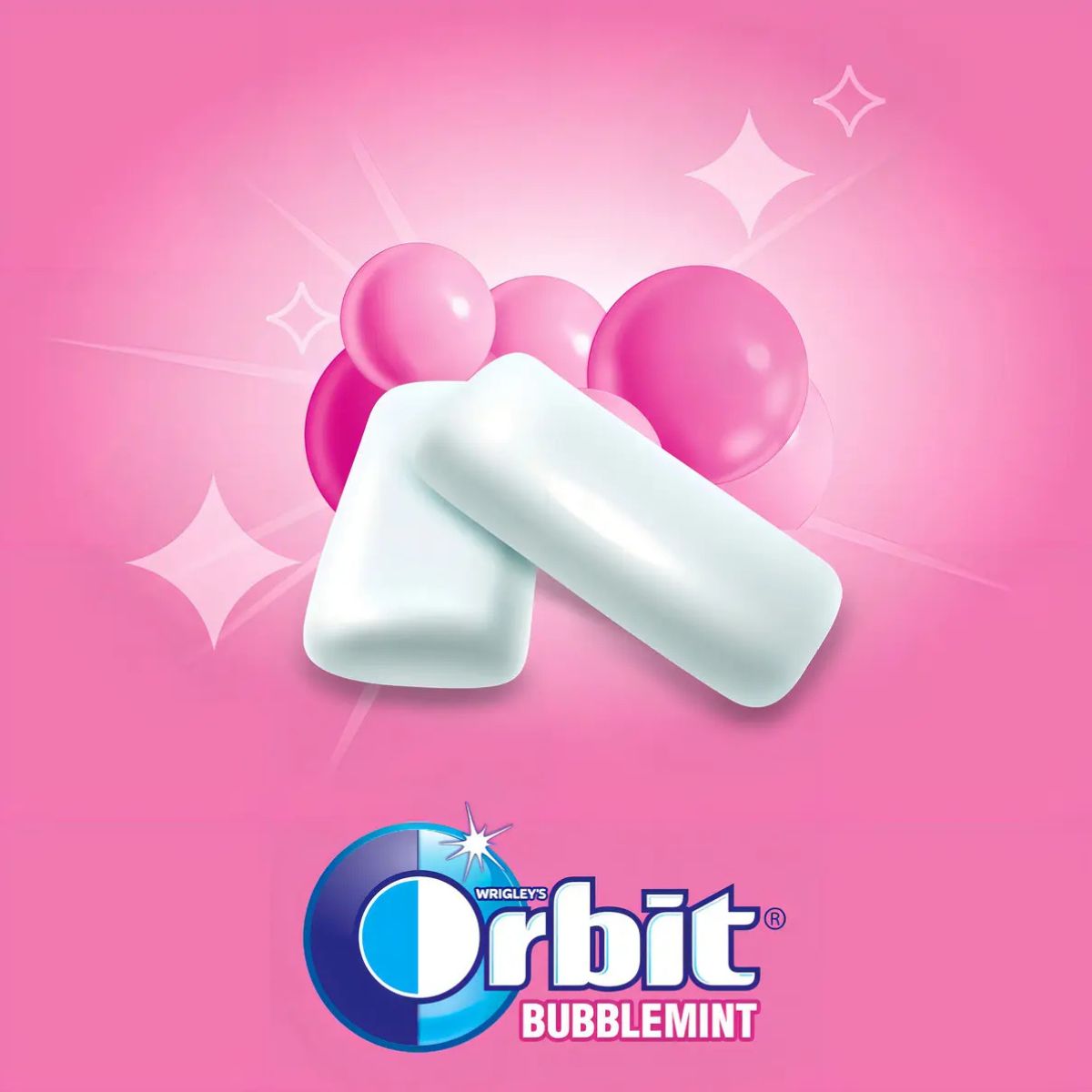 Chicle Orbit Sin Azúcar Professional Bubblemint 6x64 grs