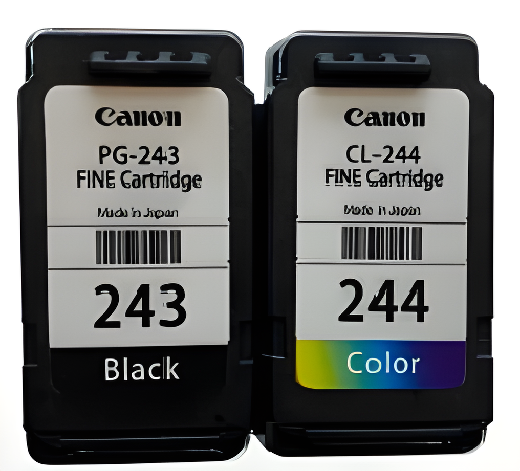 Pack Tintas Canon Cartridge Color 244 + Negro 243