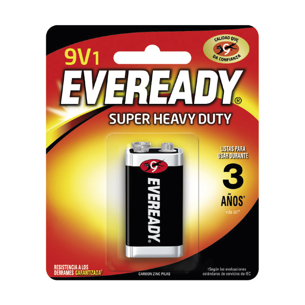 Pack 12 Batería 9v Eveready Extra Duración