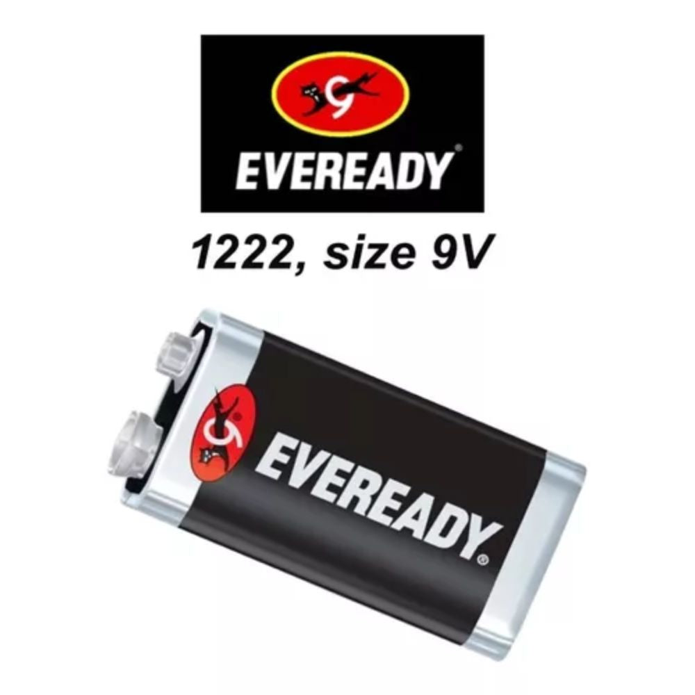 Pack 12 Batería 9v Eveready Extra Duración