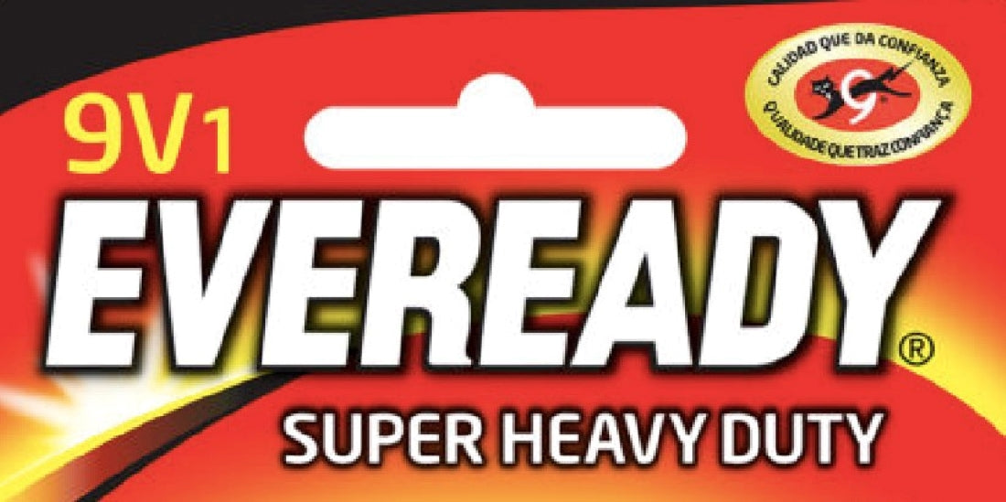 Pack 12 Batería 9v Eveready Extra Duración