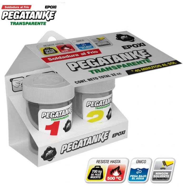 Pegamento Pegatanke Transparente 32cc