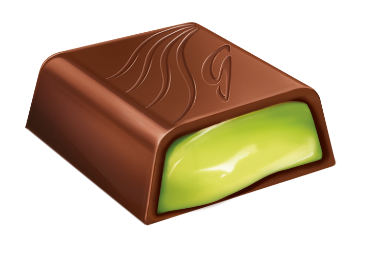 Pack 2 Cajas Bombones Chocolate Goplana 1 Kg Pistacho