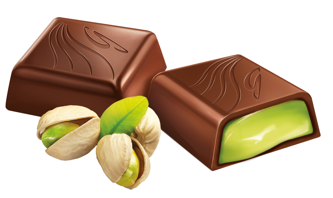 Pack 2 Cajas Bombones Chocolate Goplana 1 Kg Pistacho