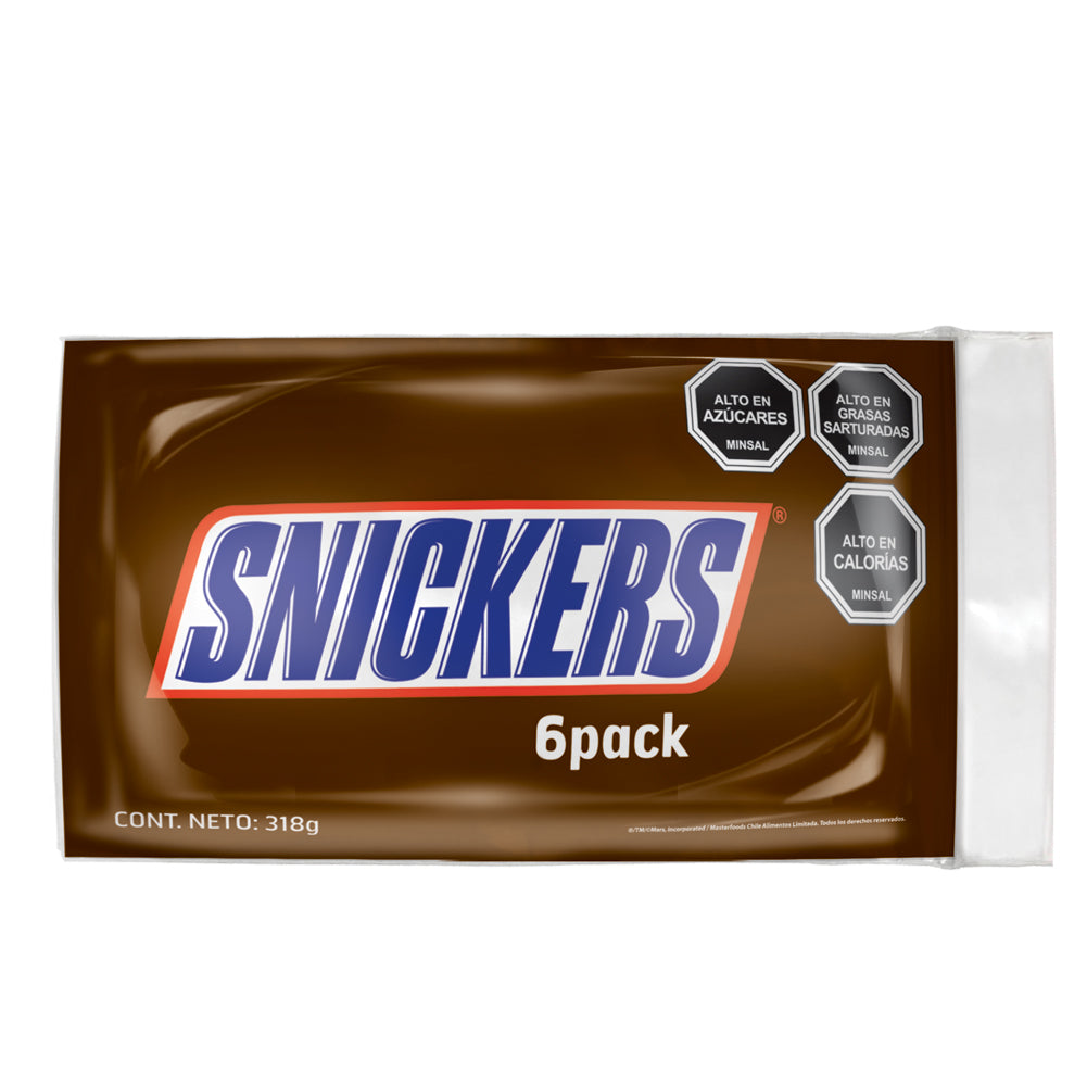 Chocolate Snickers six-pack 6x48 gr