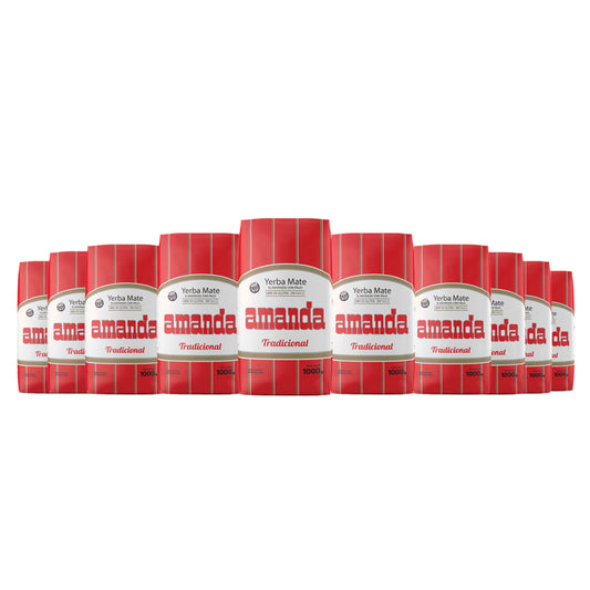 Pack 10 Yerba Mate Amanda Tradicional 1kg